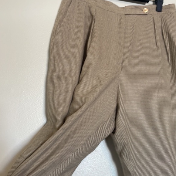 Liz Claiborne Petite Collection Size 14 Gingham High Rise Pants - Picture 5 of 8